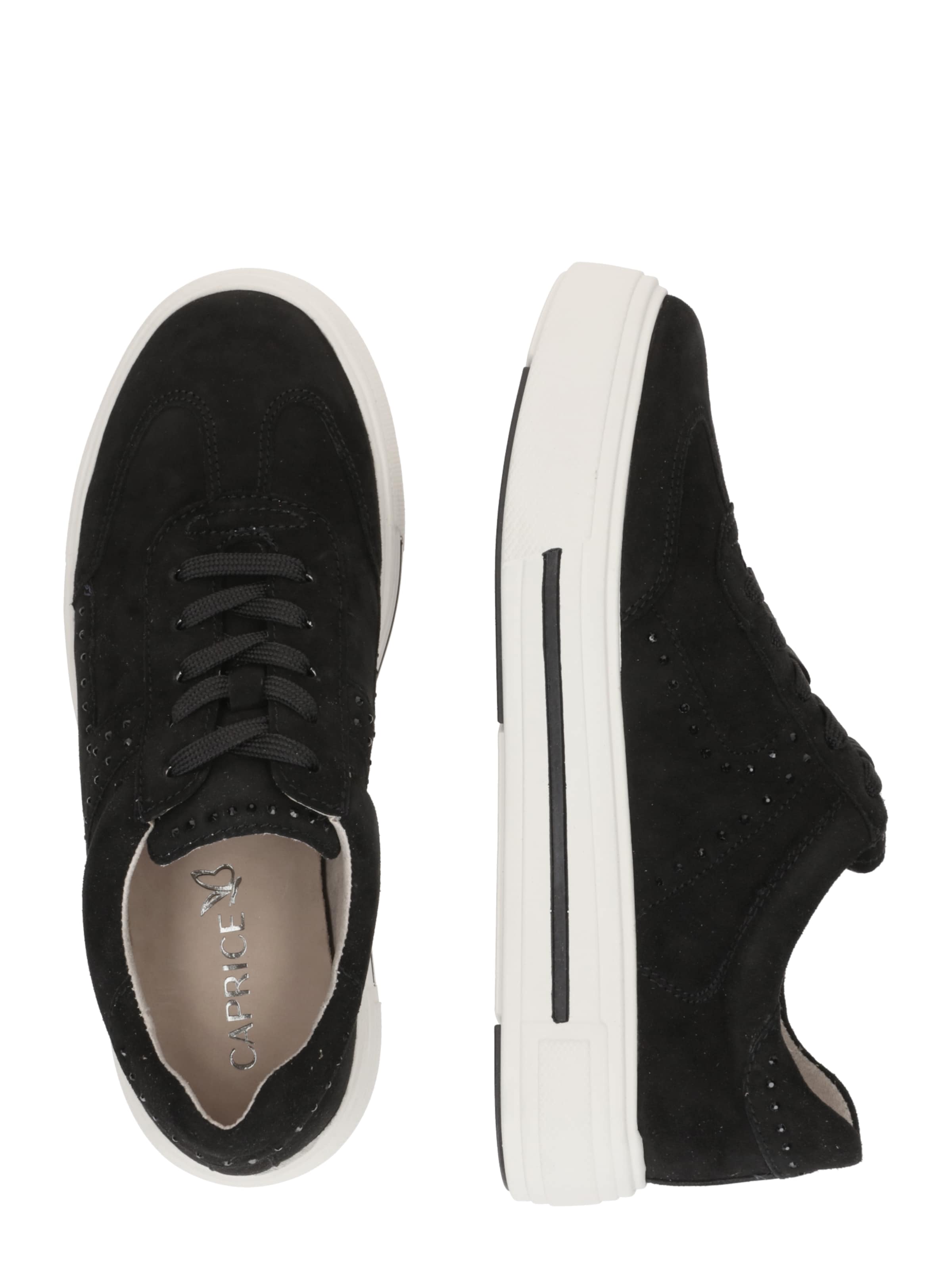 CAPRICE Σνίκερ χαμηλό σε μαύρο