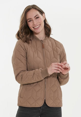 Weather Report Athletic Jacket 'Piper' in Brown: front