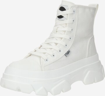 BUFFALO - Botines con cordones 'TREMOR' en blanco: frente