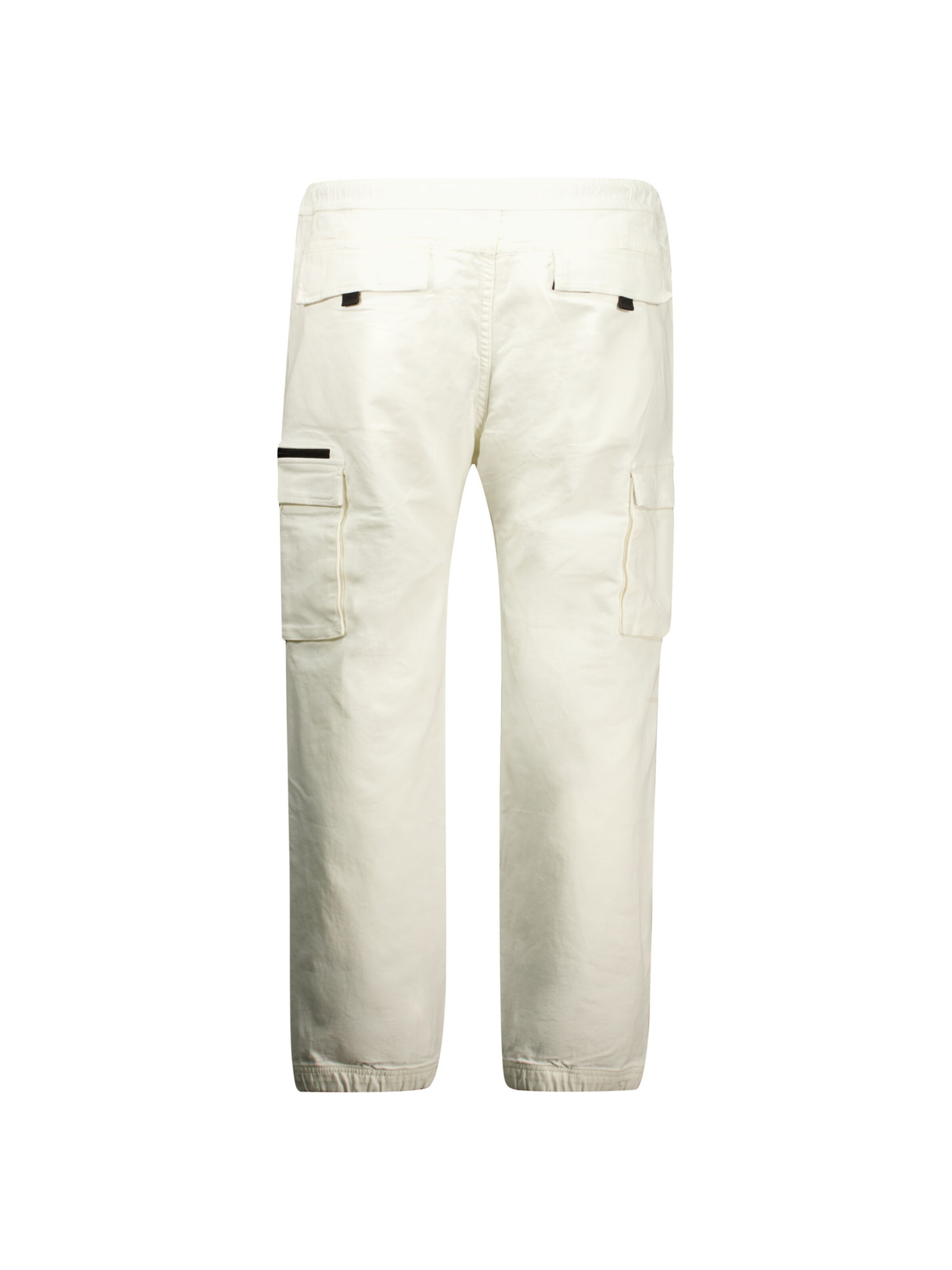 Effilé Pantalon cargo 'Monroe' Deeluxe en blanc