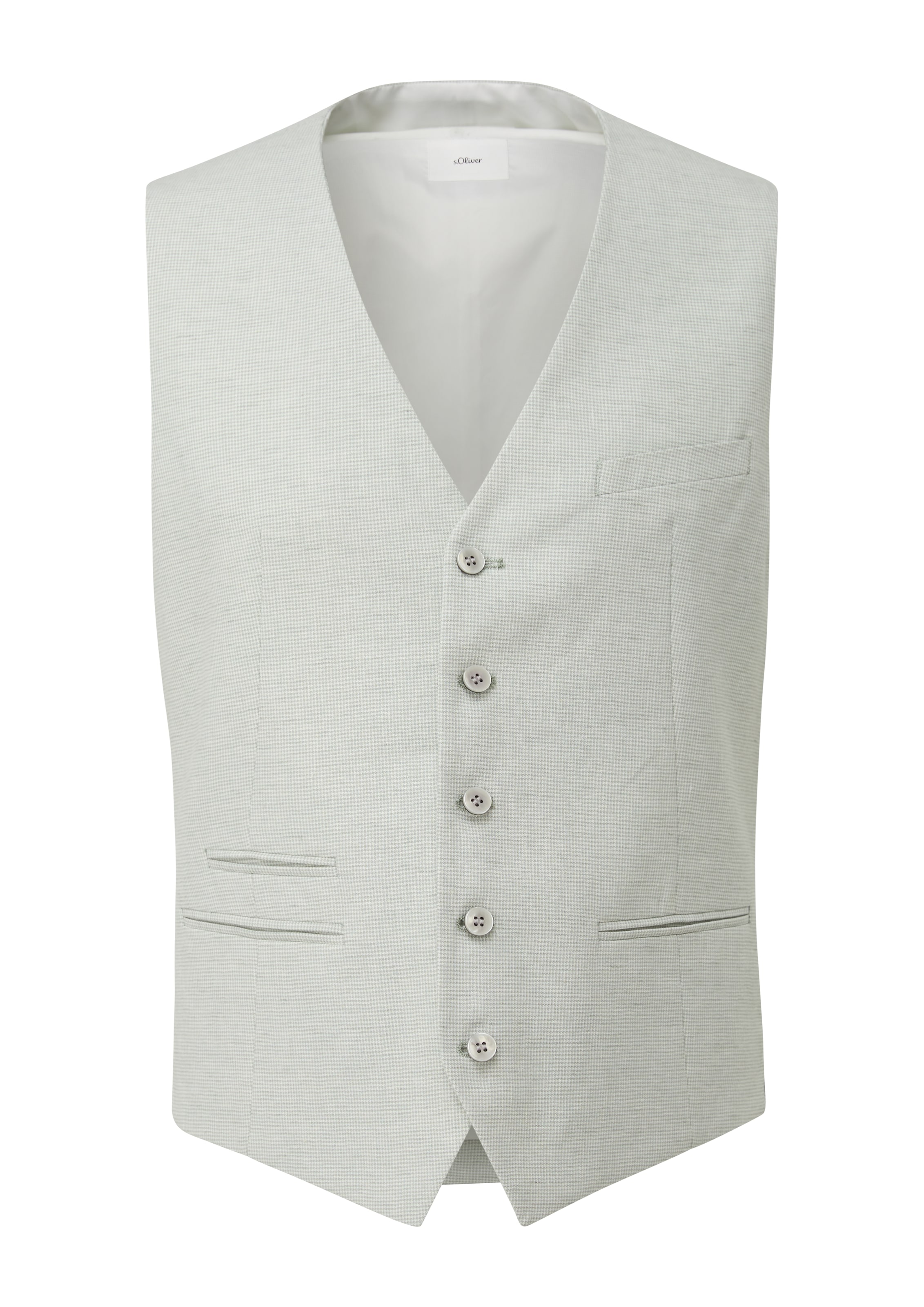 s.Oliver BLACK LABEL Gilet in Groen: voorkant