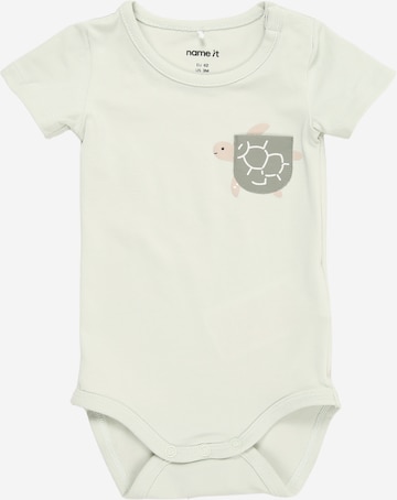 NAME IT Romper/bodysuit 'NBMJAMAL' in Green: front