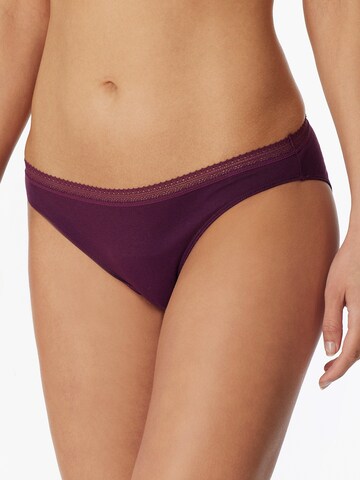 Slip SCHIESSER en violet : devant