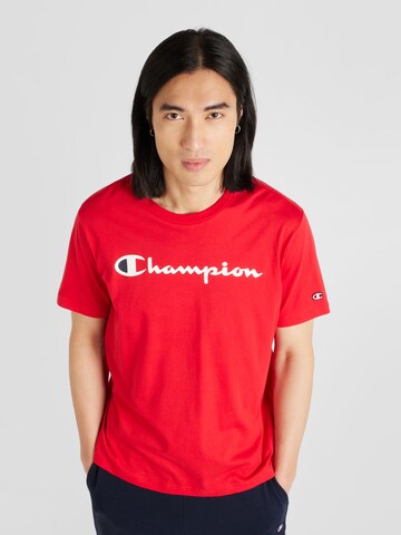 Tricou de la Champion Authentic Athletic Apparel pe roșu: față