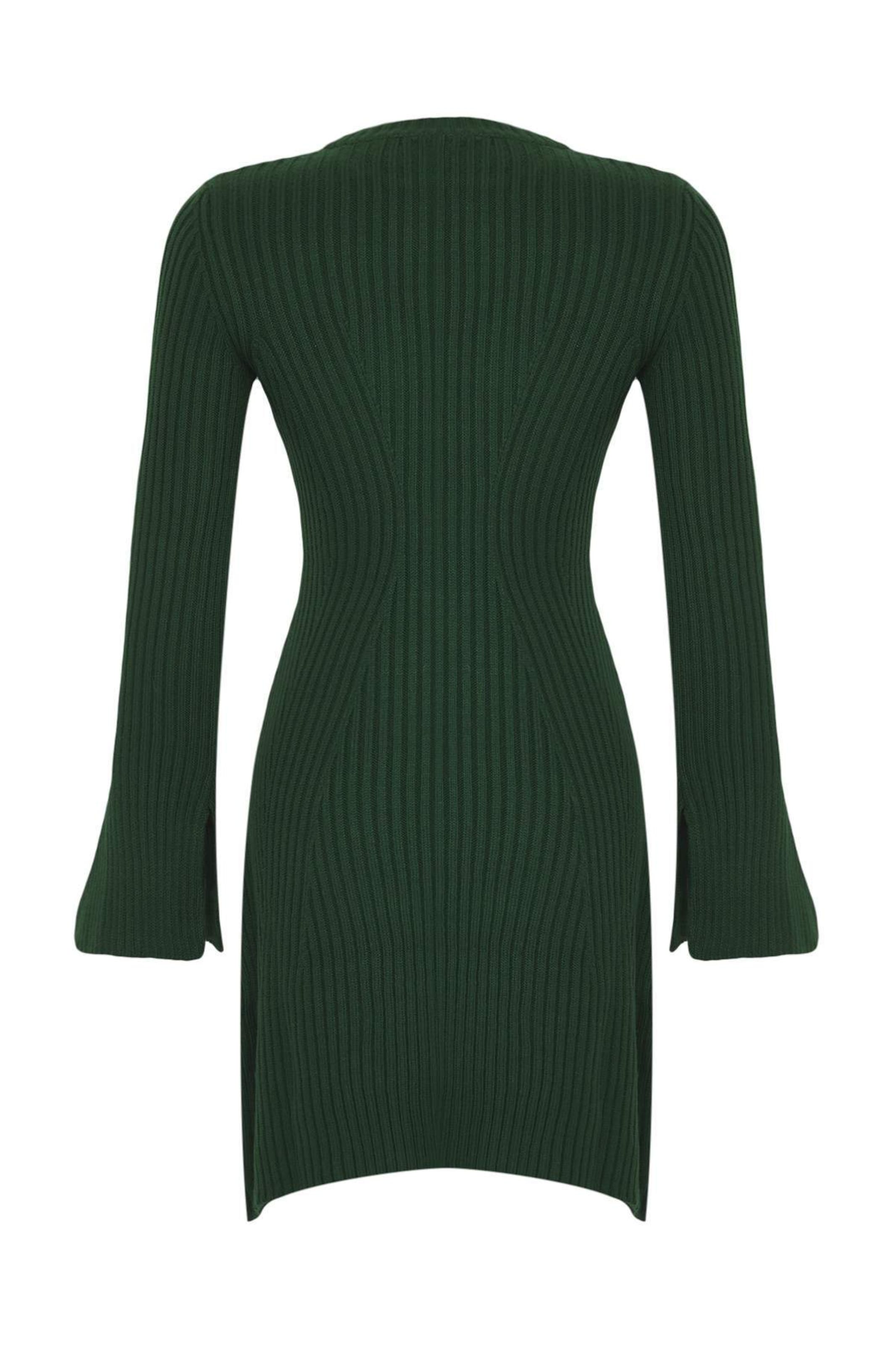 Trendyol - Vestido de punto en verde
