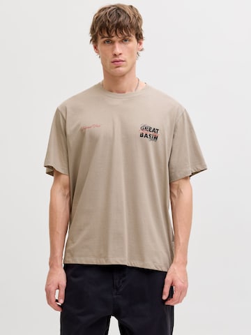 T-Shirt JACK & JONES en beige : devant