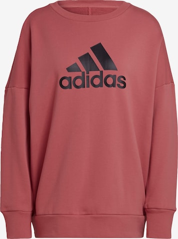 ADIDAS SPORTSWEAR Athletic Sweatshirt 'Future Icons Badge Of Sport' in Red: front