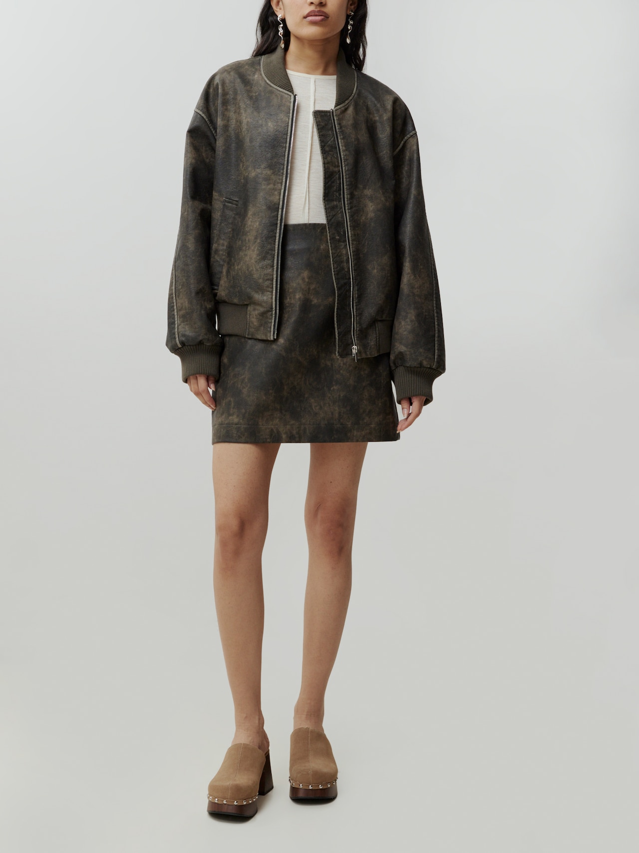 EDITED Produits Jupe 'Josie' brun foncé