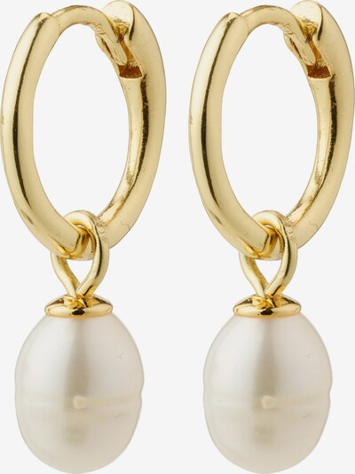 Pilgrim Ohrringe 'BERTHE' in gold / perlweiß, Produktansicht