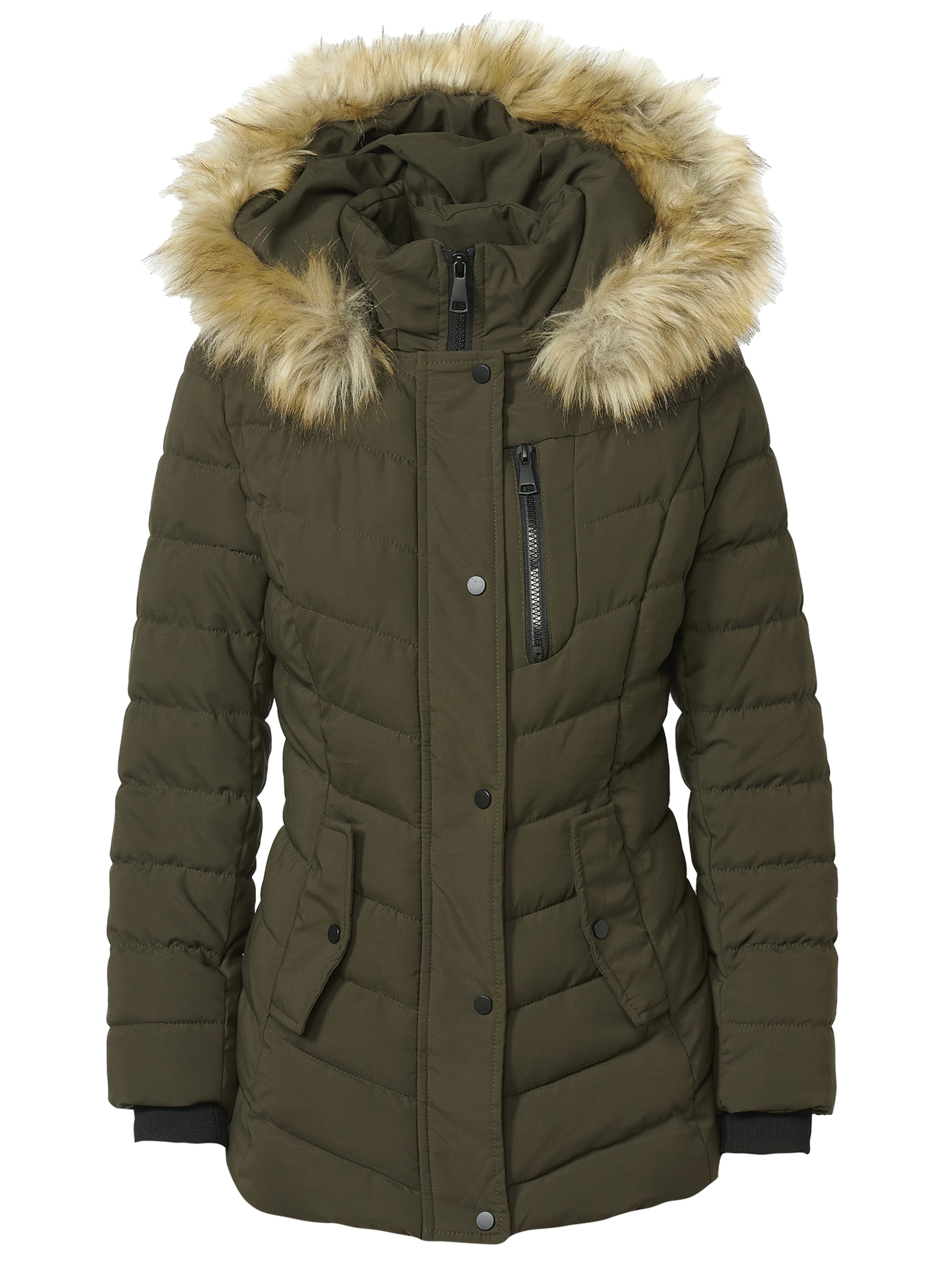 KOROSHI Winter parka in Green: front