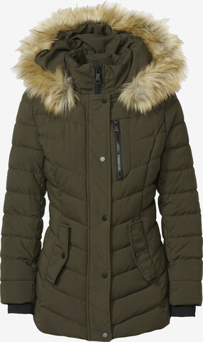 Parka d’hiver KOROSHI en vert : devant