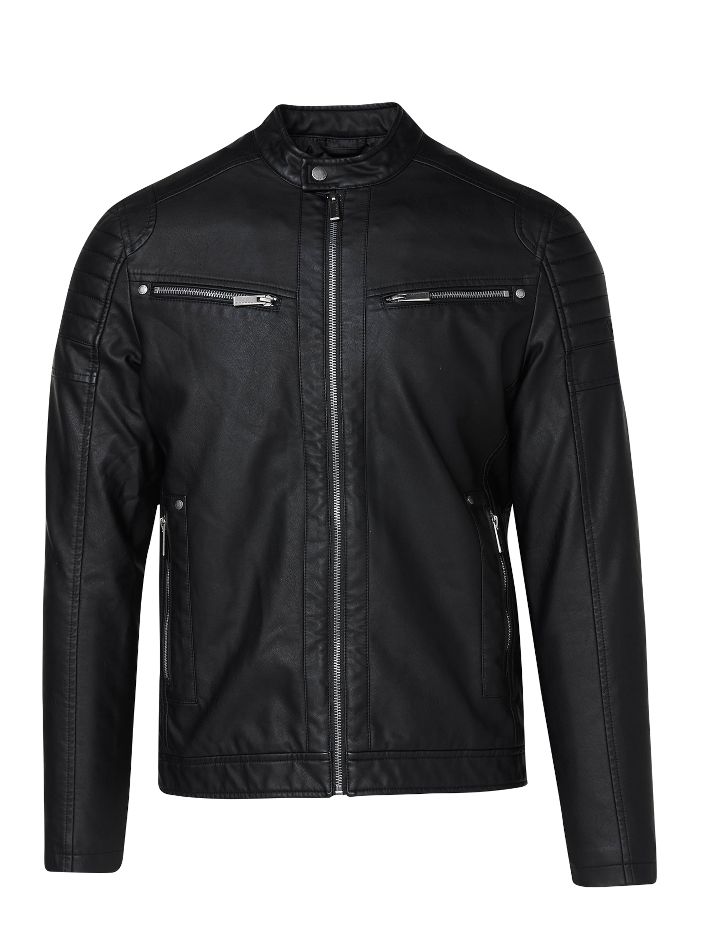 KOROSHI Prehodna jakna | črna barva: sprednja stran