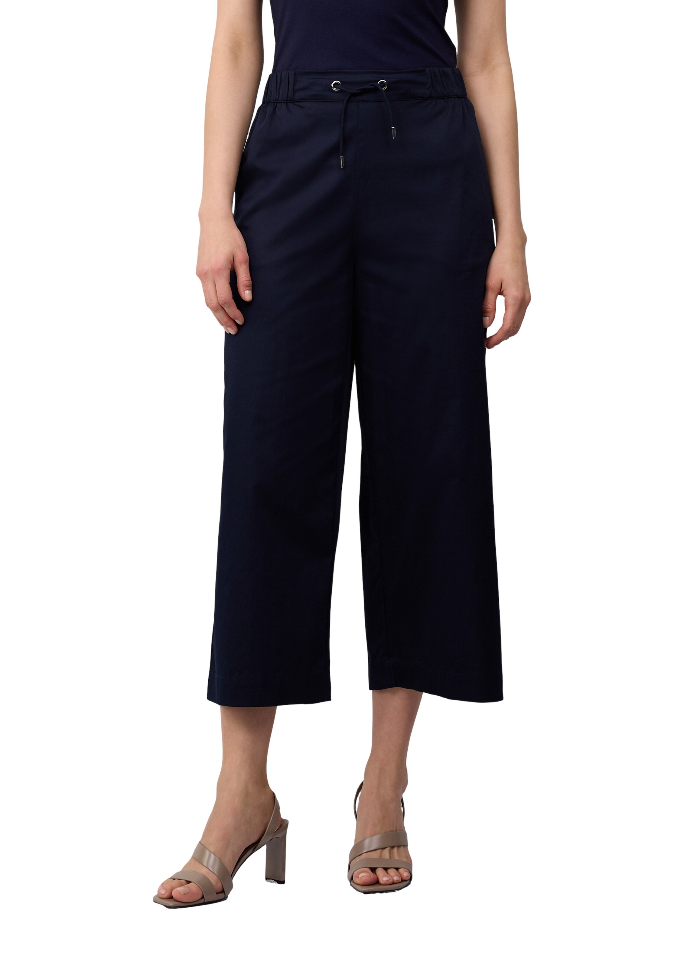 Wide Leg Pantalon s.Oliver BLACK LABEL en bleu : devant