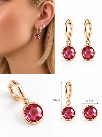 Orecchini 'Pink Halo' di CHIVAL in oro