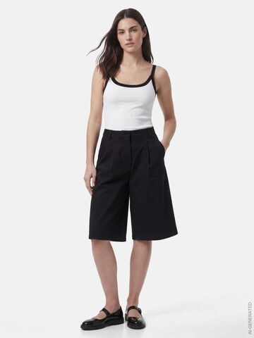 PIECES Regular Pleat-front trousers in Black
