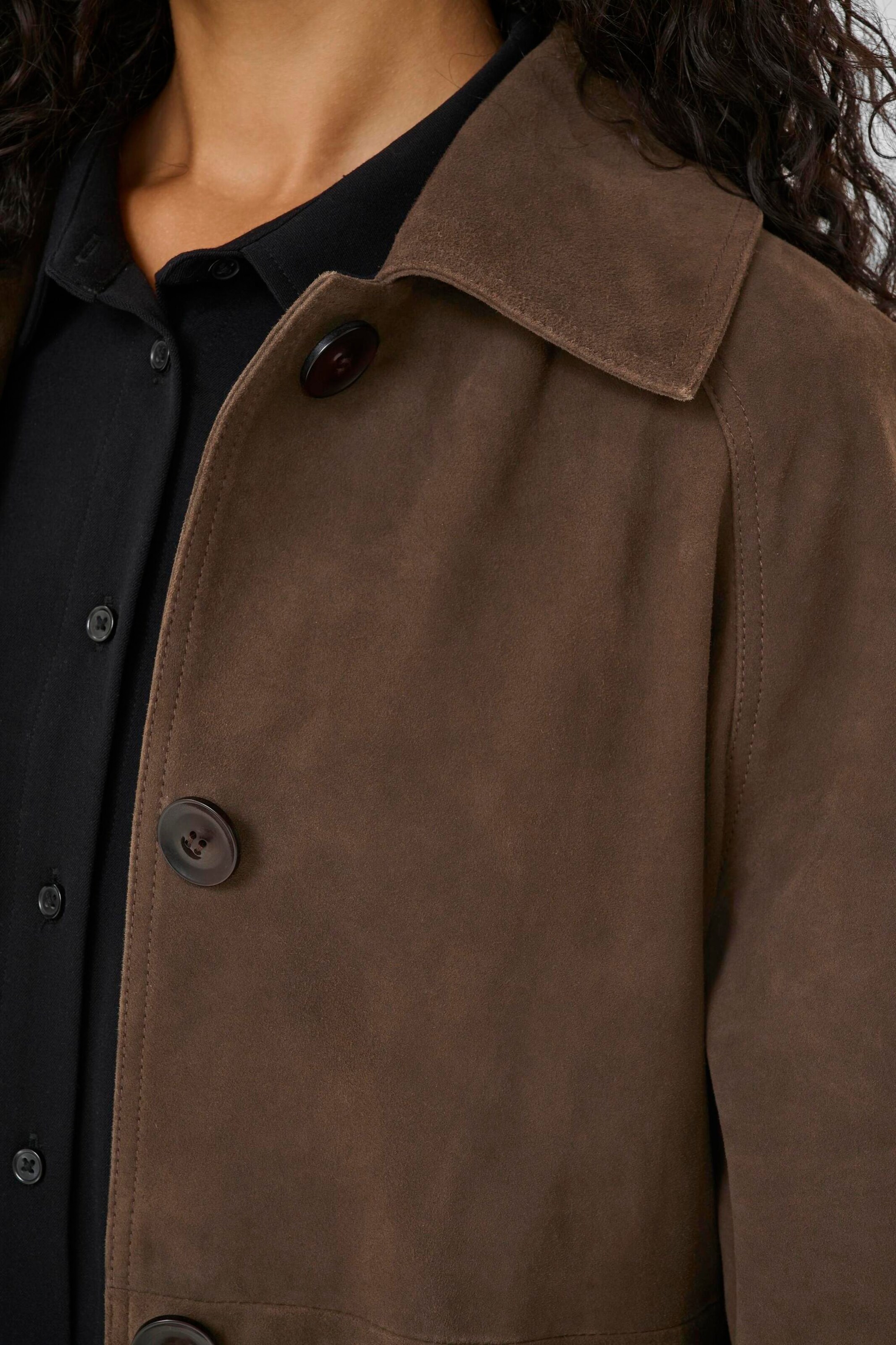 My Essential Wardrobe Overgangsfrakke i brun