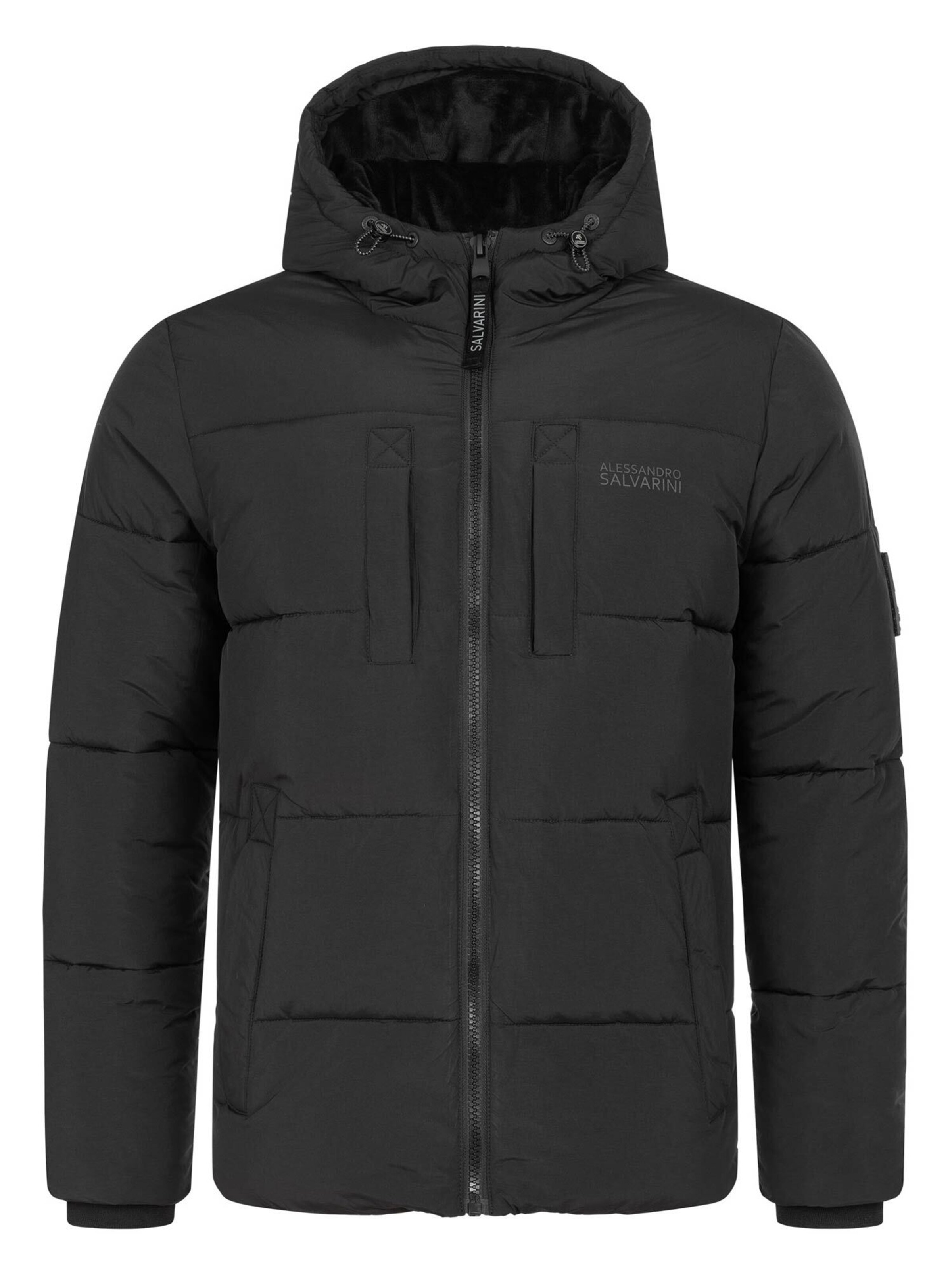 Alessandro Salvarini Winterjas in Zwart
