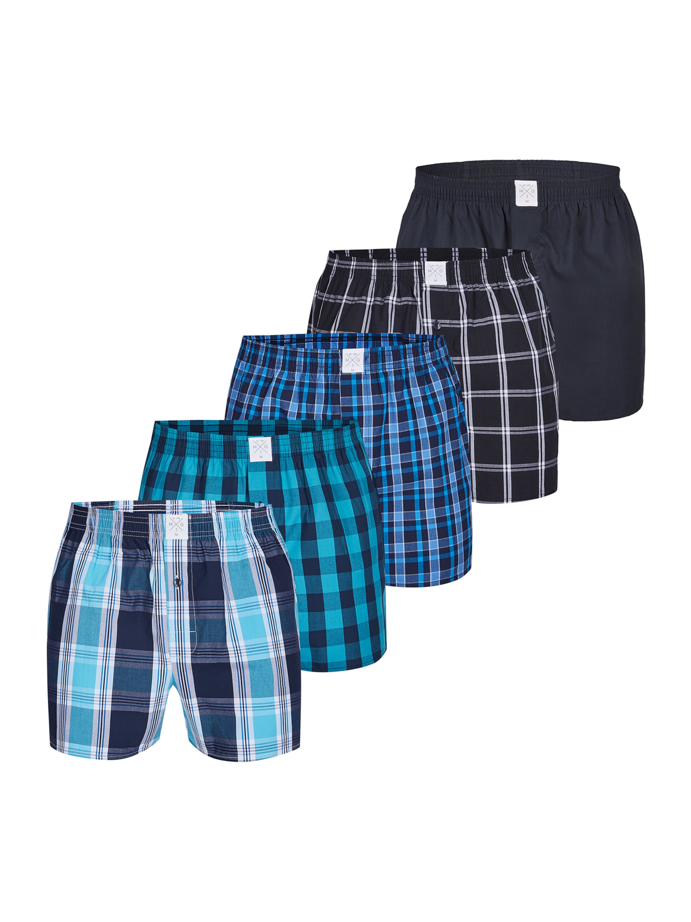 MG-1 - Calzoncillo boxer 'Classics' en azul: frente