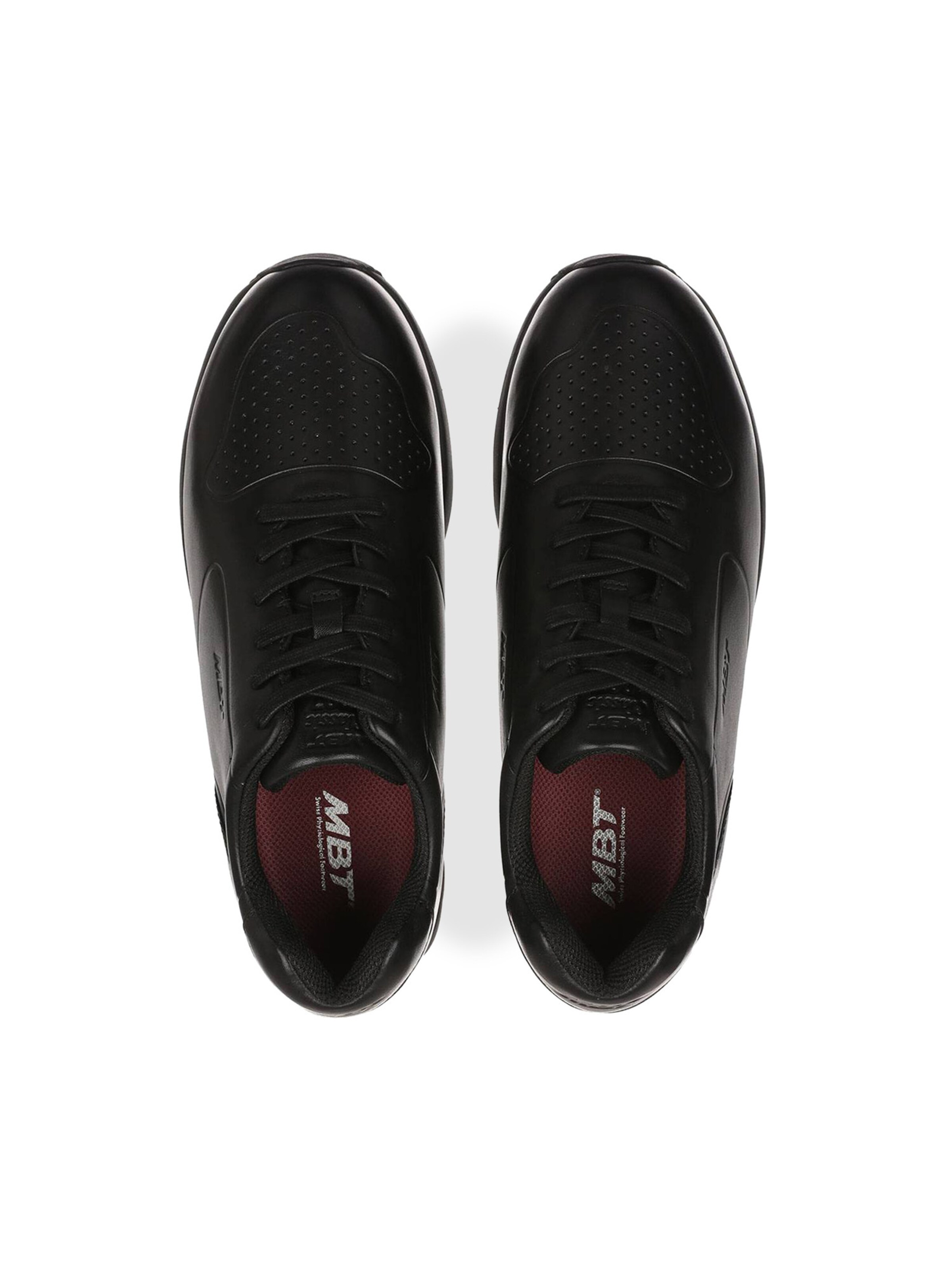 MBT - Sapatilhas slip-on ' MBT-1997 LEATHER WINTER III ' em preto: topo