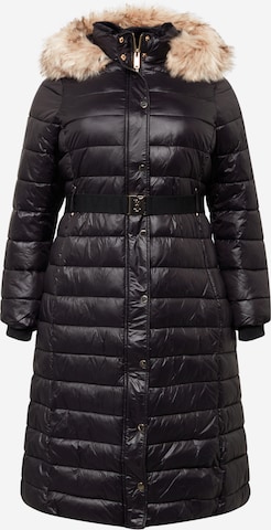 River Island Plus Winter Coat 'CAMPBELL' in Black: front