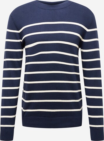 !Solid Sweater 'Brice' in Blue: front