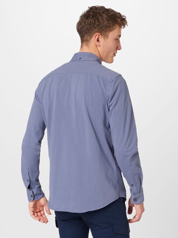 Coupe slim Chemise Abercrombie & Fitch en bleu