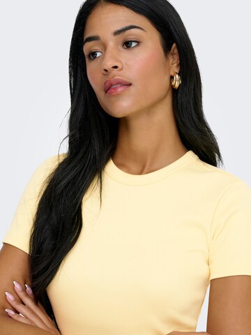 ONLY Koszulka 'ONLVAL' w kolorze żółty