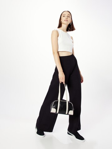 ESPRIT Wide leg Broek in Zwart