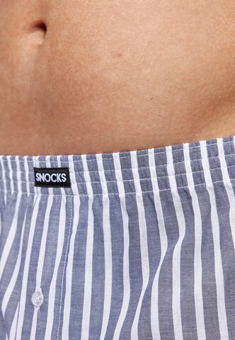 SNOCKS Boxer shorts 'American Woven weit' in Blue