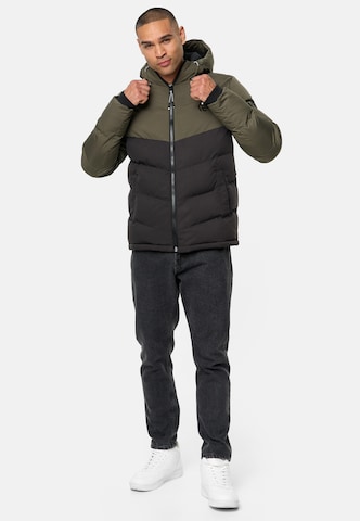 INDICODE JEANS Winter Jacket 'Agiotis' in Green