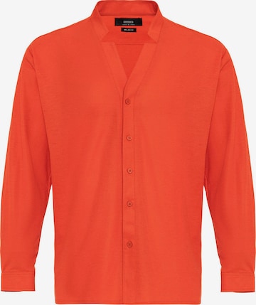 Antioch Regular fit Button Up Shirt in Orange: front