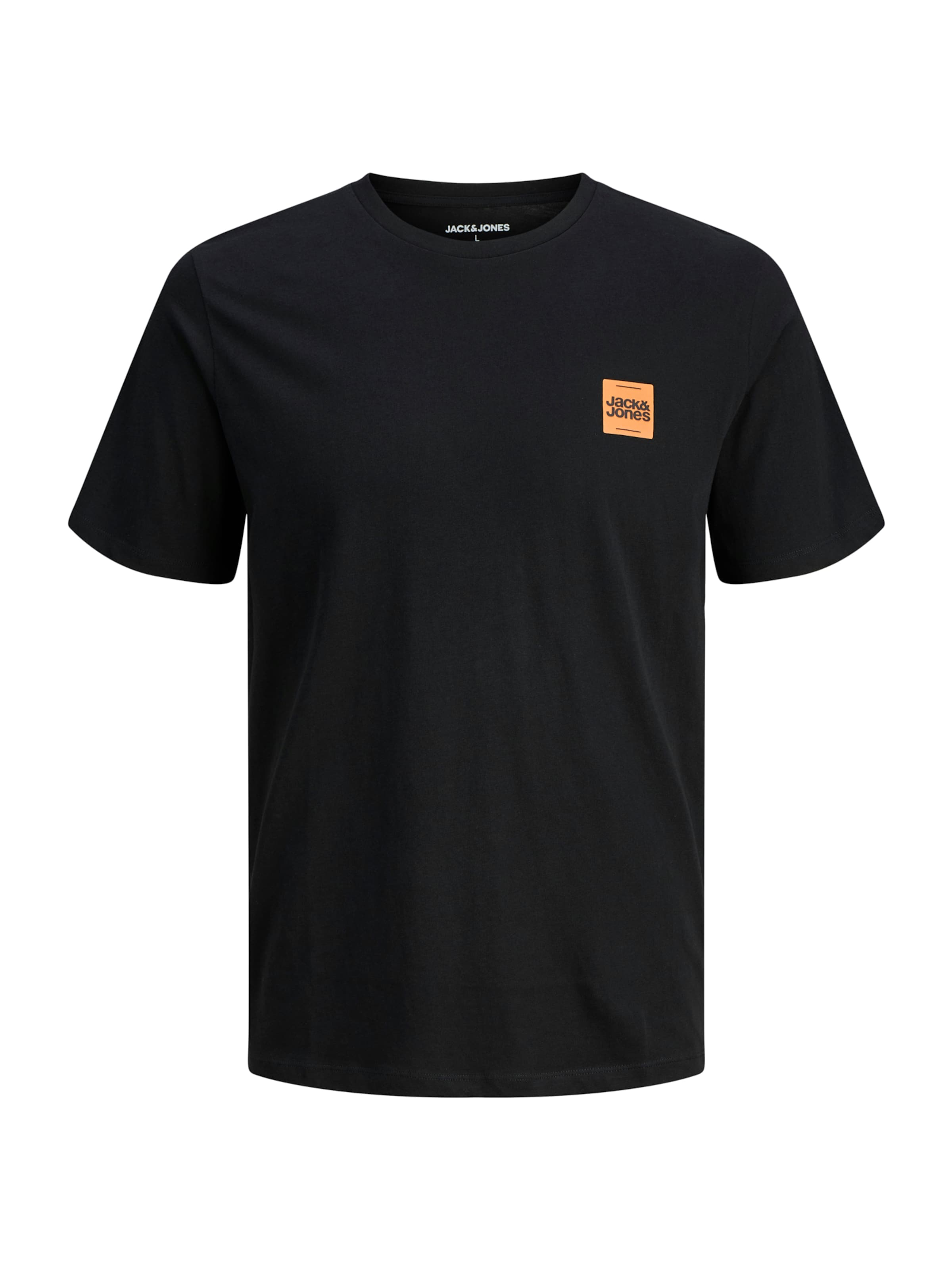 világos narancs / fekete JACK & JONES Póló 'Brandy', Termék nézet