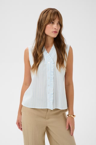 CULTURE Bluzka 'CUjilana' w kolorze niebieski: przód