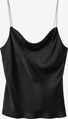 MANGO Top 'Nineties' in Black: front