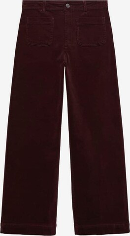 MANGO Wide Leg Hose 'CATHERIP' in Rot: predná strana