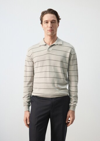 MANGO MAN Sweater 'Castorl' in Beige: front