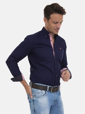Regular fit Camicia 'Seda' di Sir Raymond Tailor in blu