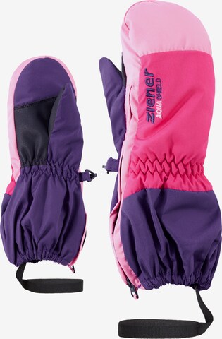 ZIENER Athletic Gloves 'LEVI AS' in Pink: front