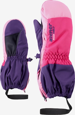 ZIENER Athletic Gloves 'Levi' in Purple: front