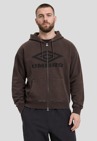 UMBRO Bluza rozpinana w kolorze brązowy: przód