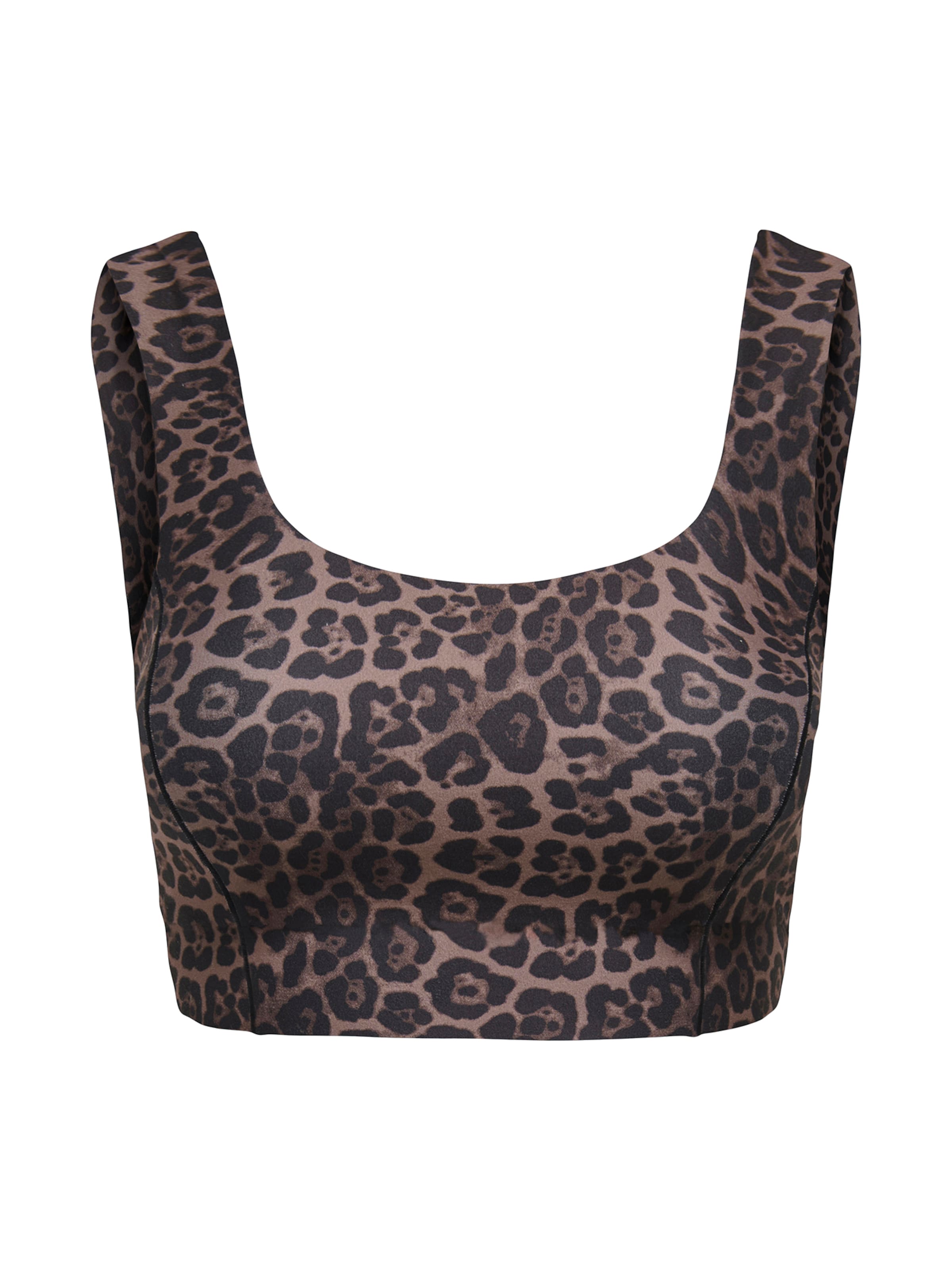 ONLY PLAY - Bustier Sujetador deportivo 'ONPMELEO-2' en marrón: frente