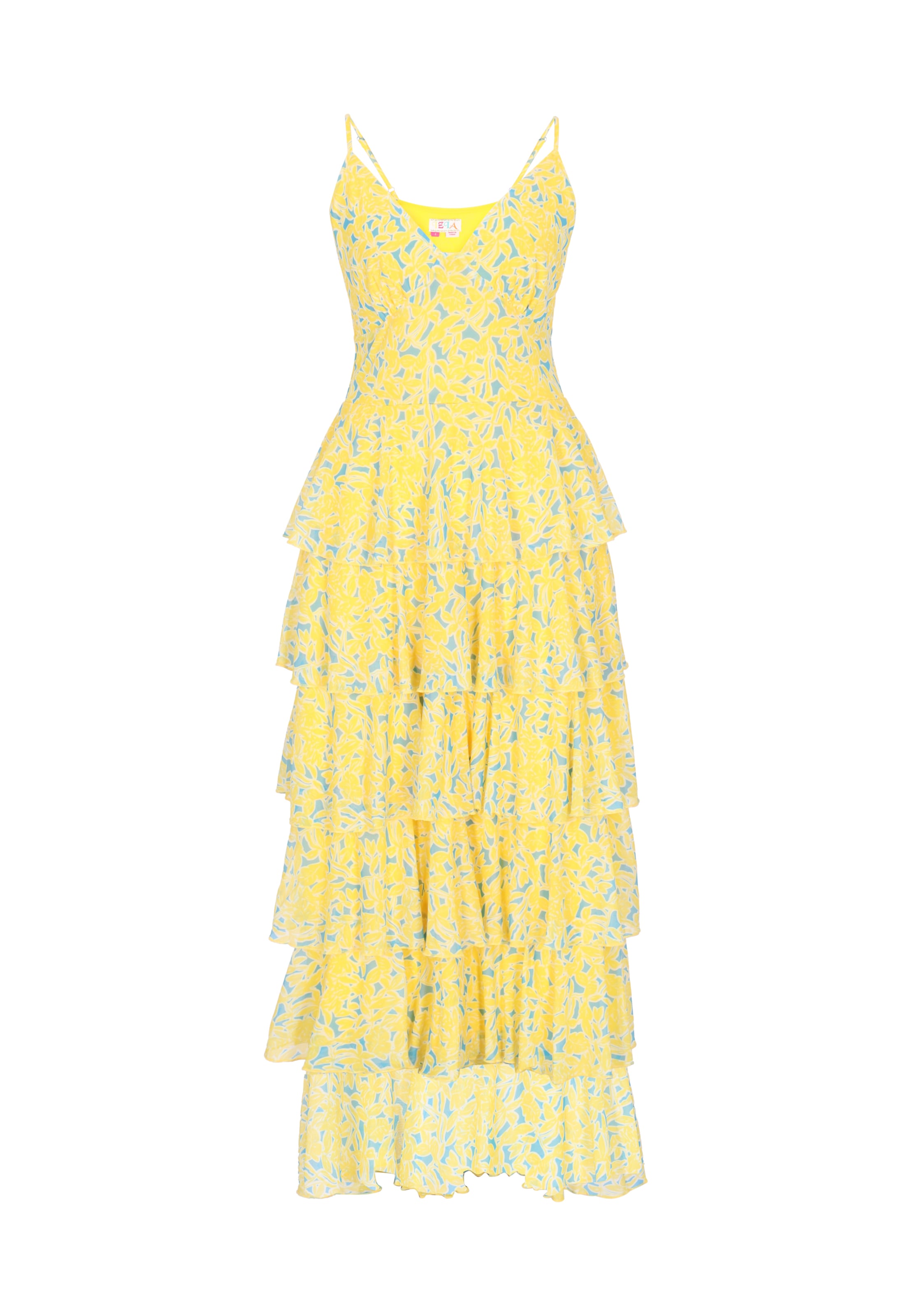 IZIA Dress in Yellow: front