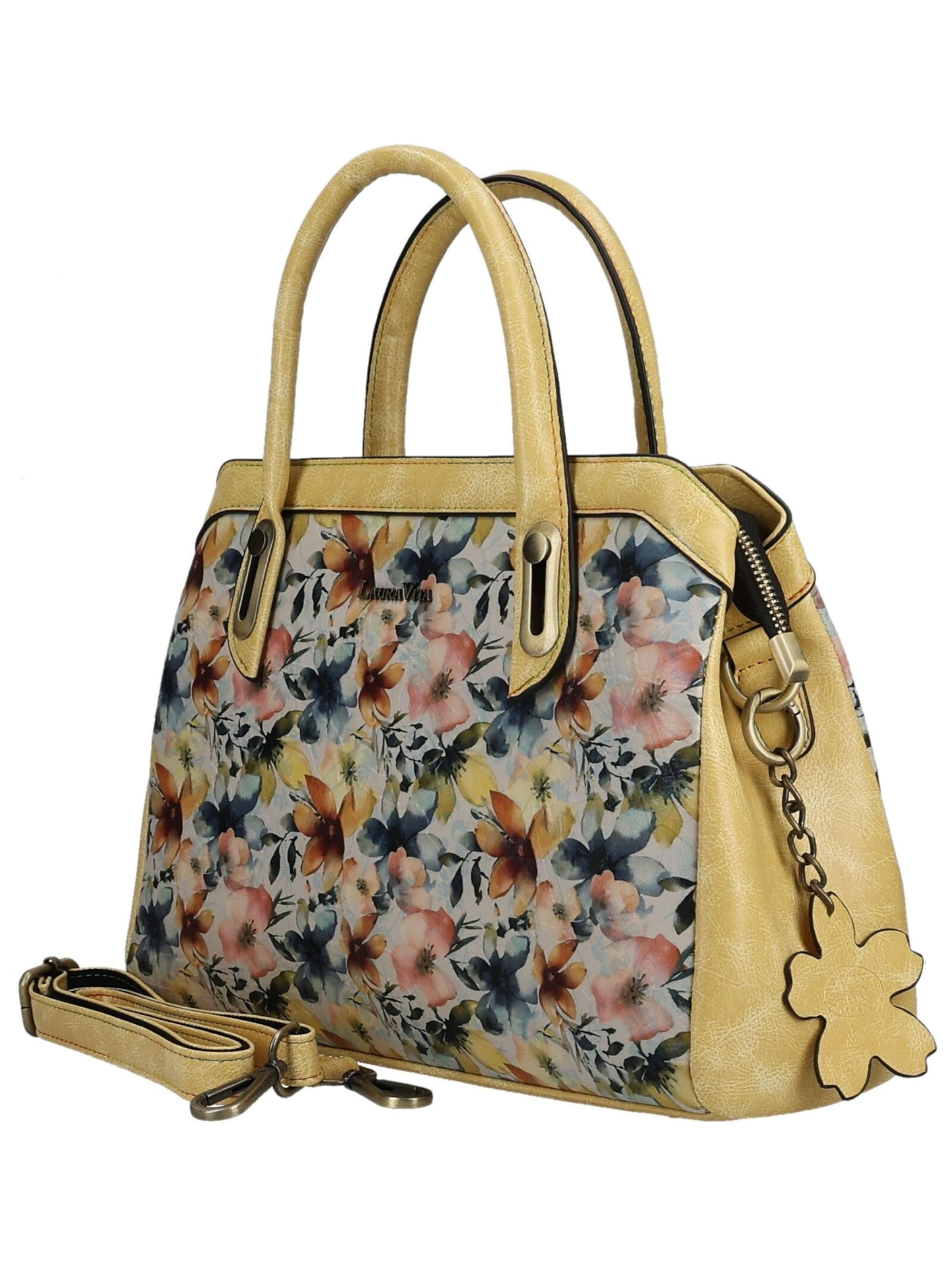 Laura Vita Handbag in Yellow