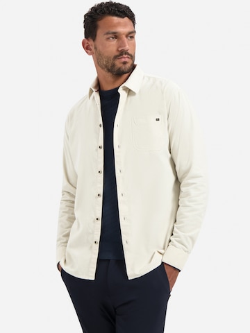 No Excess Regular Fit Hemd in Beige: Vorderseite