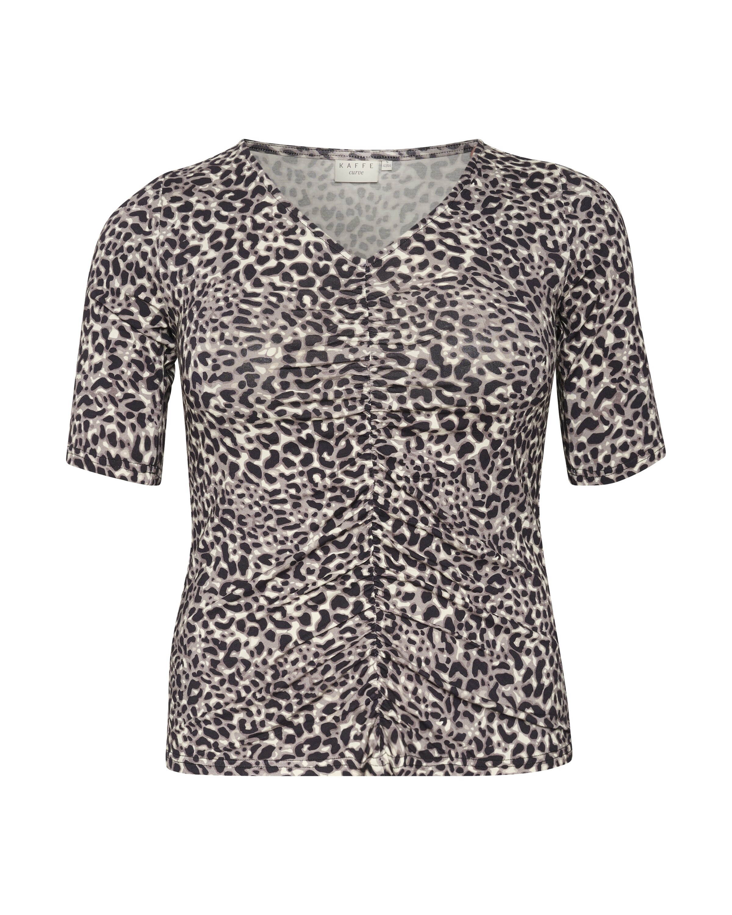 KAFFE CURVE Tričko 'Sevana' - Zelená: predná strana