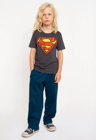 LOGOSHIRT Shirt 'DC Comics – Superman' in Blau