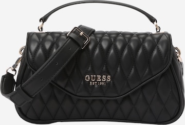 GUESS Сумки 'VALLA TOP HANDLE FLAP' в Черный: спереди