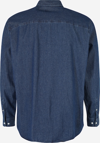 JACK & JONES Comfort fit Button Up Shirt in Blue