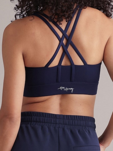 Hey Honey - Bustier Sujetador deportivo 'Criss Cross' en azul