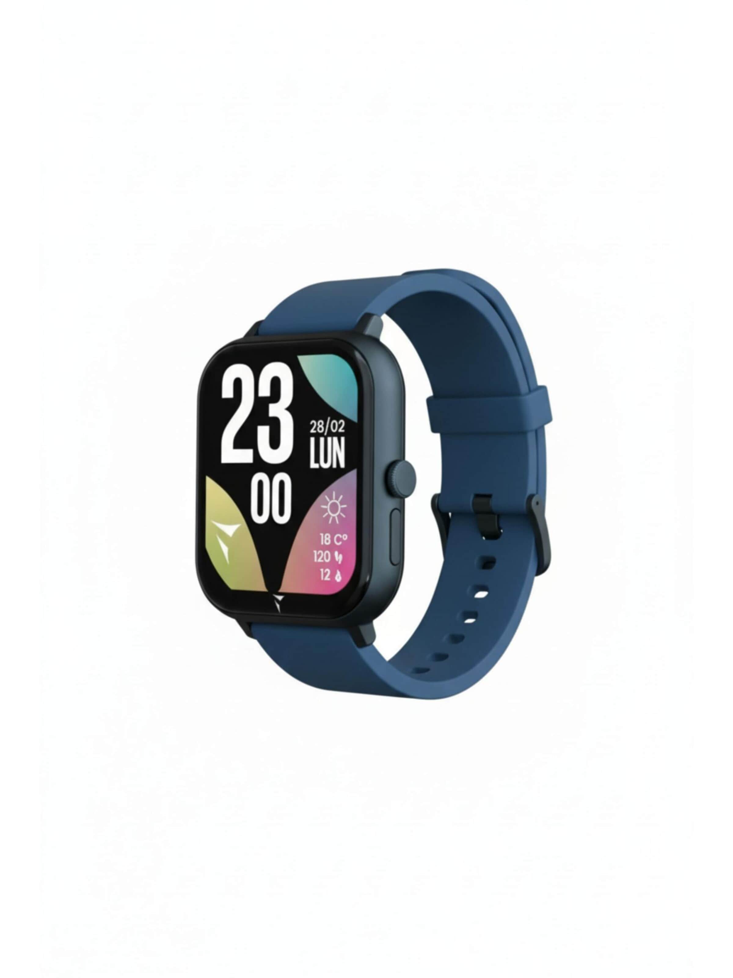 Montre digitale 'Glow Smartwatch mit passender Pochette' Techmade en bleu